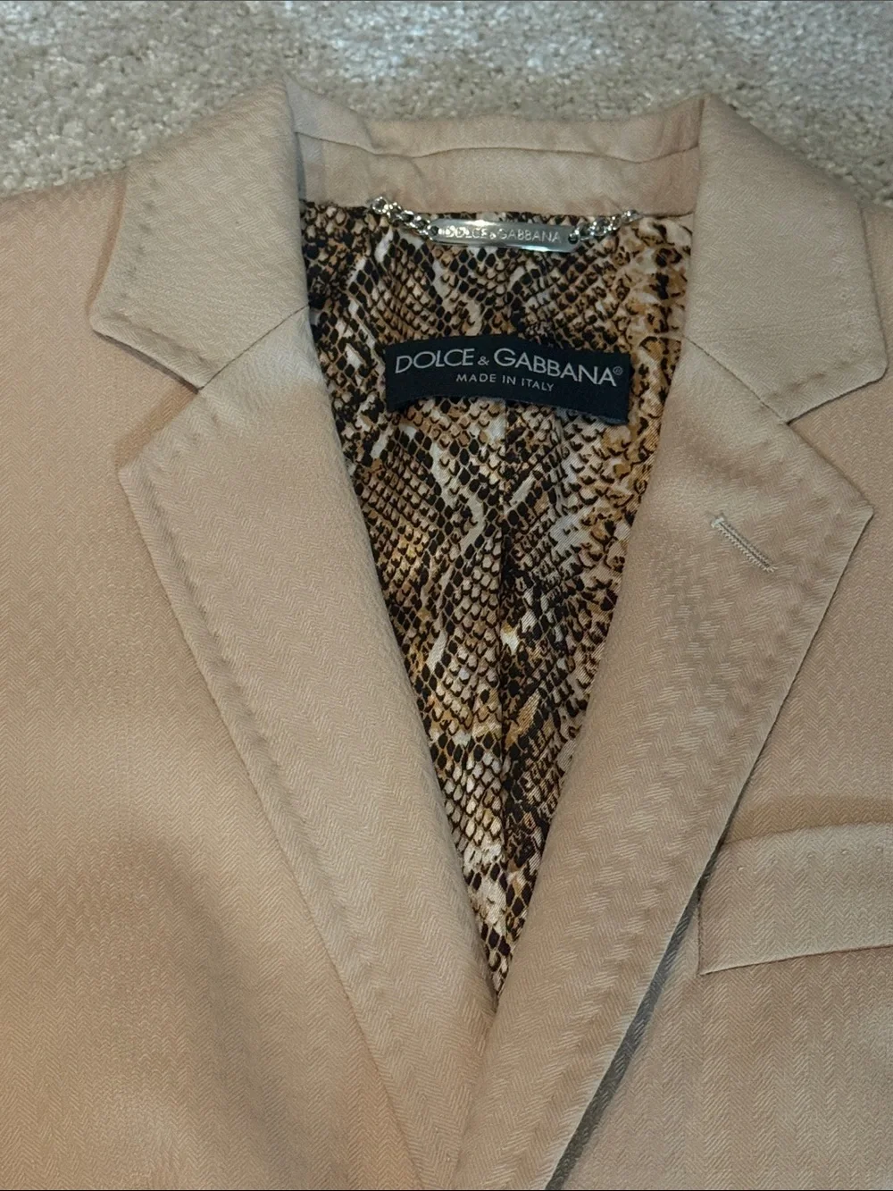Dolce & Gabbana Tan Tailored Women's Blazer